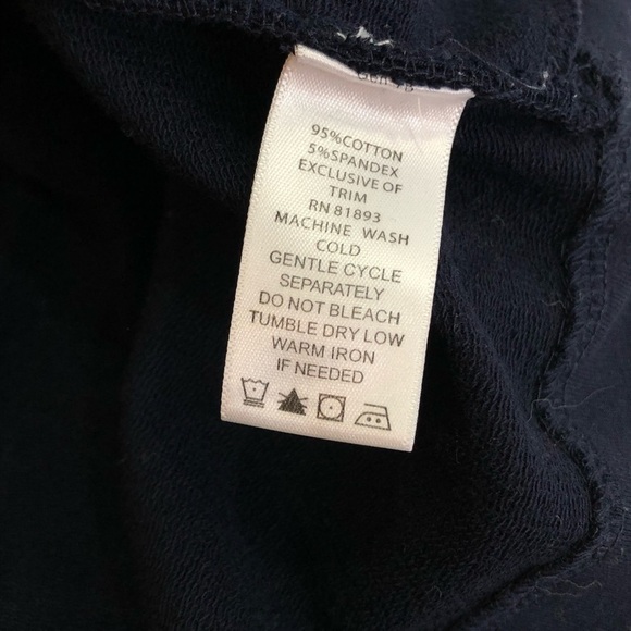 Motto jersey jacket peplum flounce navy retro M - Picture 6 of 7